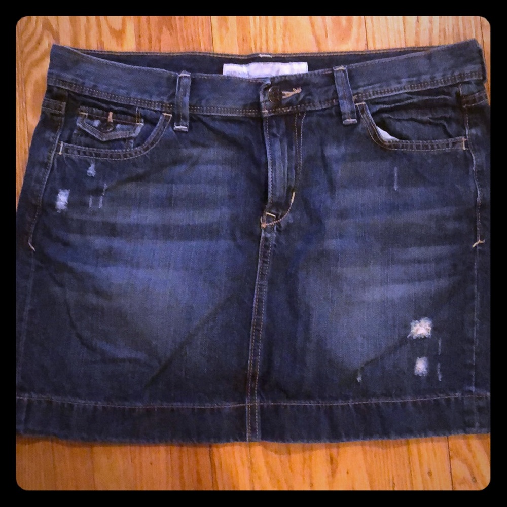 Old Navy Distressed Jean Skirt
